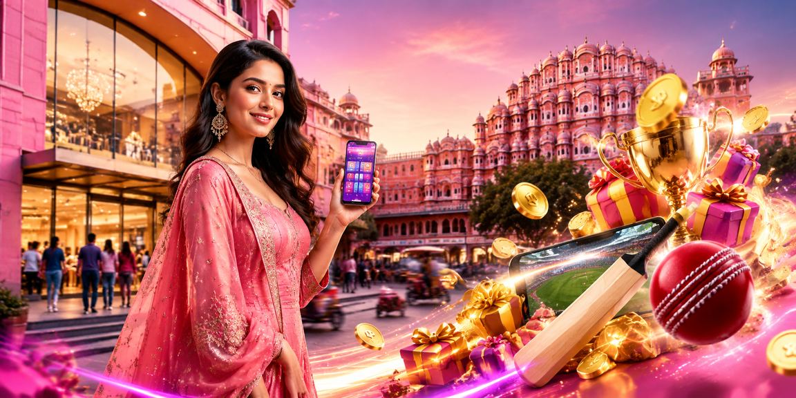 Cricket fans enjoying live sports betting on mobile device in Jaipur